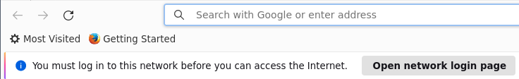 Firefox captive portal login banner